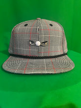 Load image into Gallery viewer, HIO Grey / Red / Black Plaid Golf Hat