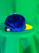 Load image into Gallery viewer, Golf Hat Royal Blue / yellow Velour
