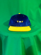 Load image into Gallery viewer, Golf Hat Royal Blue / yellow Velour
