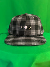 Load image into Gallery viewer, Black / Gray Plaid Golf Hat