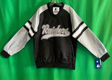 Load image into Gallery viewer, Starter NFL Oakland Raiders Pullover V-Neck windbreaker Jacket