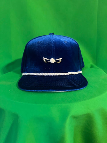 Royal Blue Velour Golf Hat