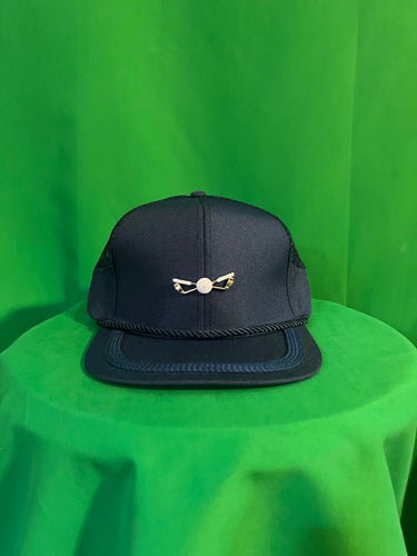 Navy Blue Mesh Panel Golf Hat