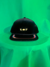 Load image into Gallery viewer, Golf Hat Velour Black &amp; Black Mesh
