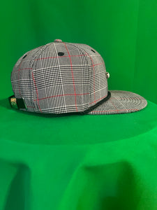 HIO Grey / Red / Black Plaid Golf Hat