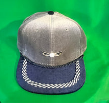 Load image into Gallery viewer, Golf Hat Blue/ Gray Velour