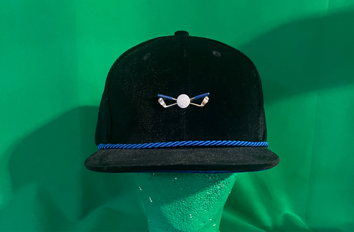 Black/ Royal Velour Golf Hat