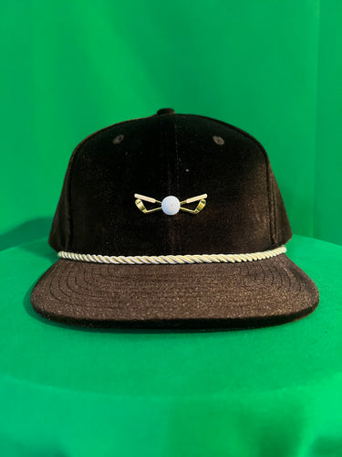 Chocolate Brown Velour Golf Hat