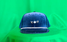Load image into Gallery viewer, Blue Gray Velour Golf Hat