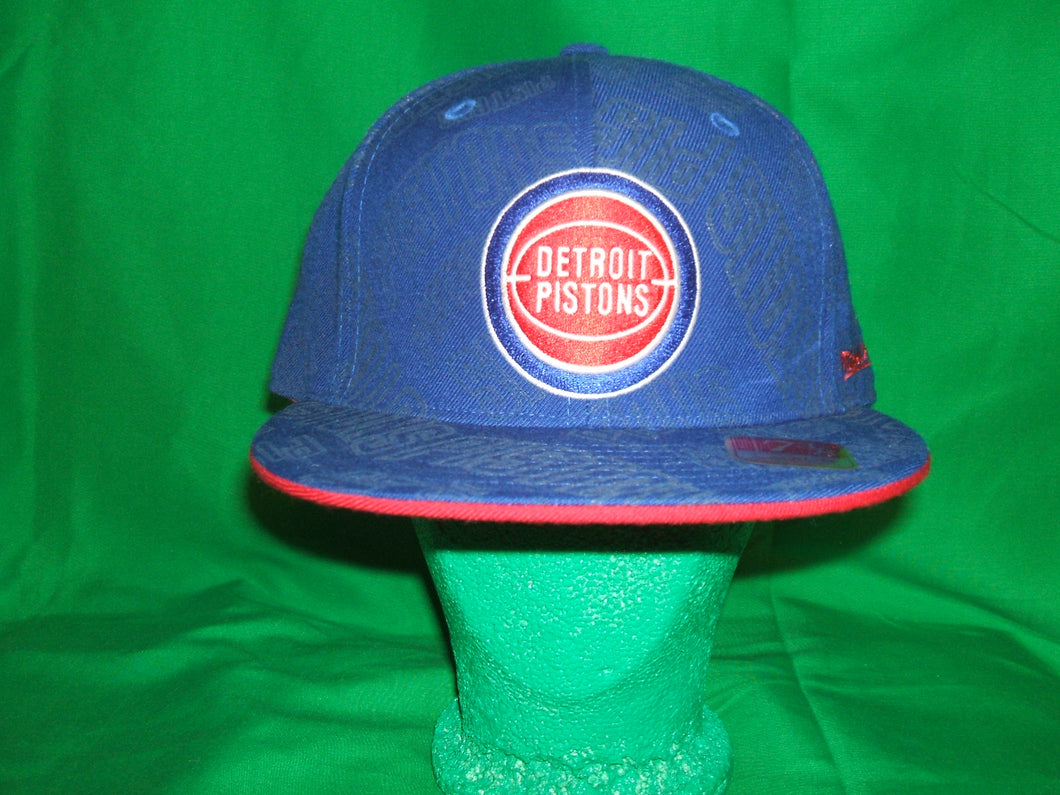 NBA Detroit Piston Mitchell & Ness (Retro) Hat Fitted