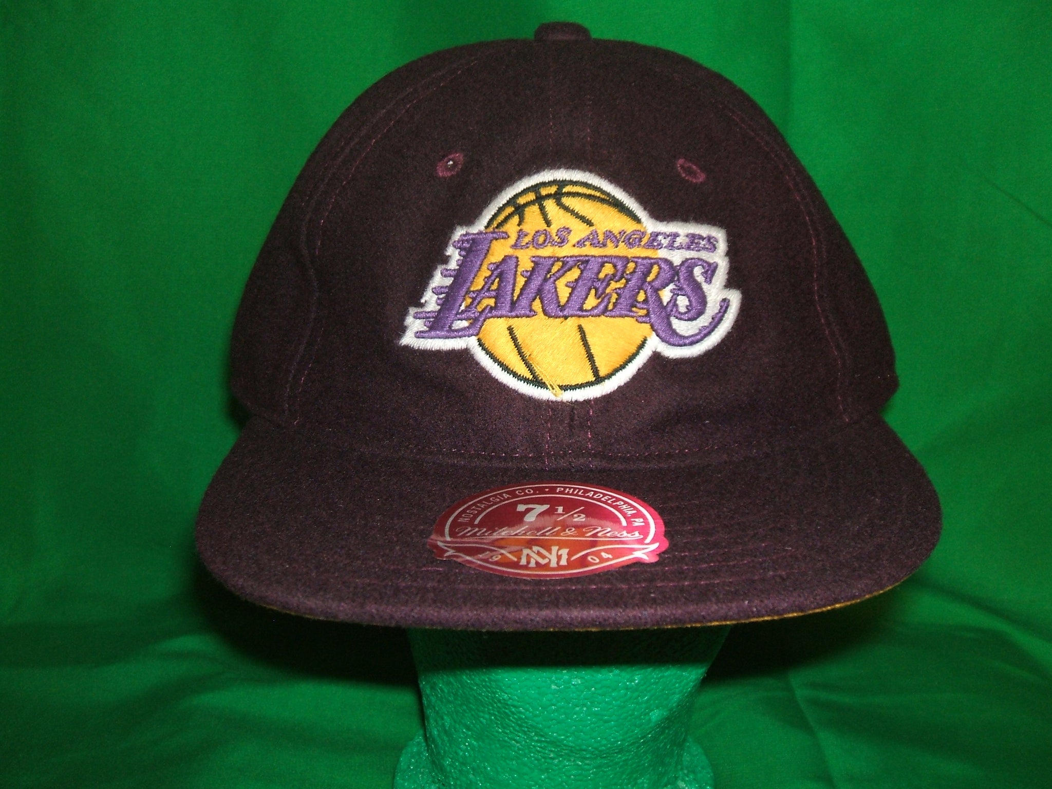 LOS ANGELES LAKERS Fitted Vintage Hat Hat Cap Size 7 