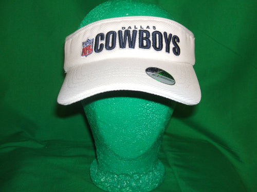 NFL Dallas Cowboys Reebok Visor -with adjustable back (color White)