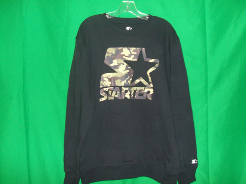STARTER Brand Camo Crewneck black sweatshirt