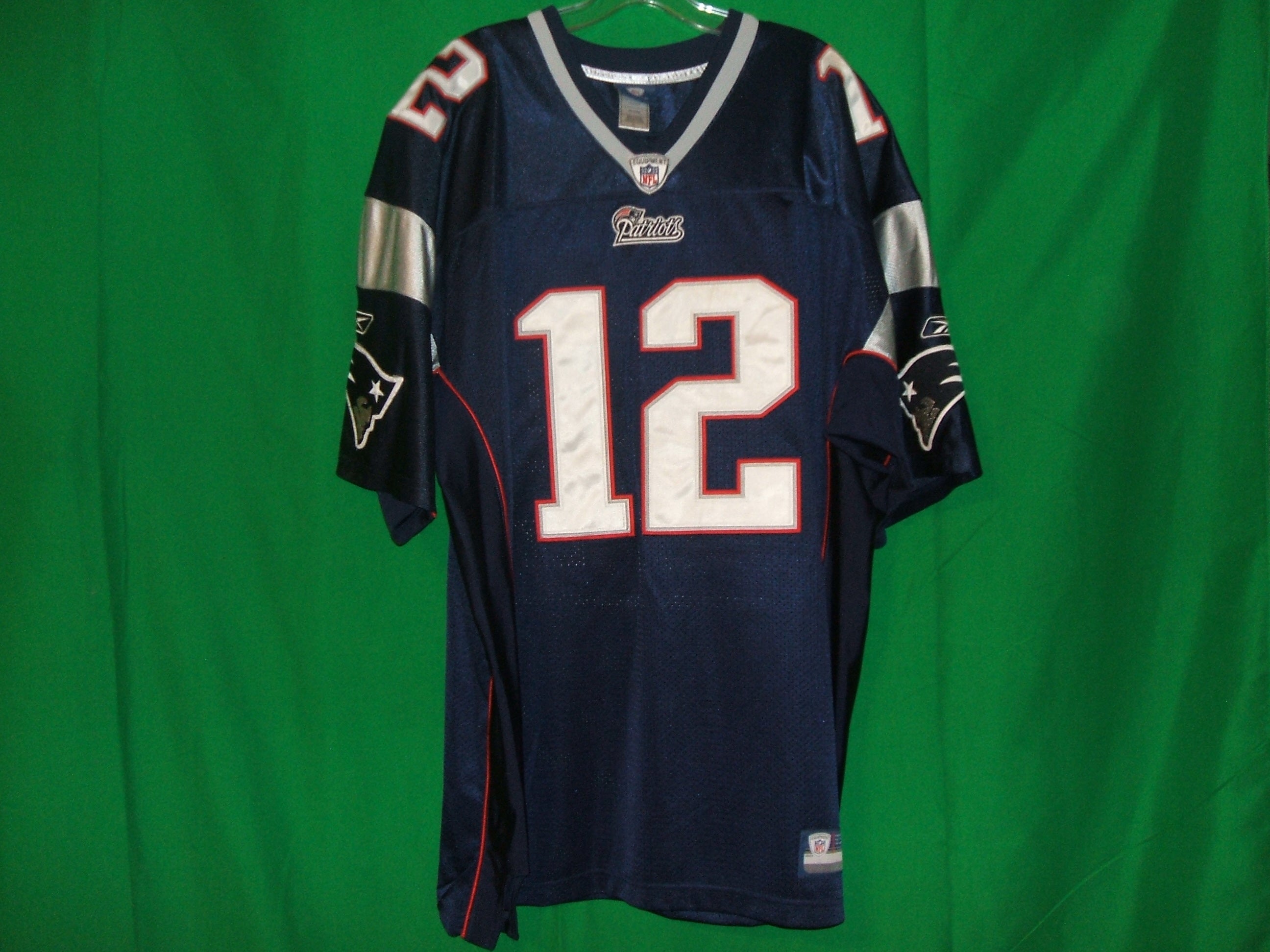 2008-11 NEW ENGLAND PATRIOTS BRADY #12 REEBOK ON FIELD JERSEY (HOME) X -  Classic American Sports