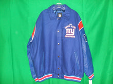 Load image into Gallery viewer, NFL New York Giants Leather and Wool Super Bowl Jacket