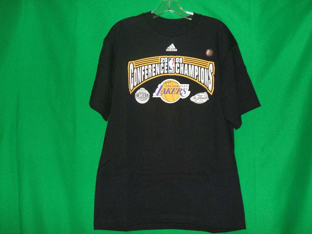 NBA Los Angeles Lakers Adidas MEMORABILIA* 2008 Champions  T-Shirt