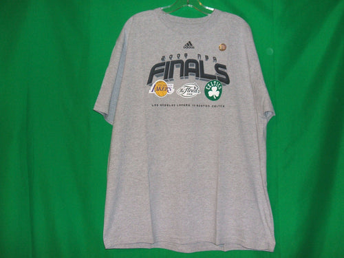 NBA Los Angeles Lakers and Boston Celtics Adidas MEMORABILIA* 2008 FINALS T-Shirt
