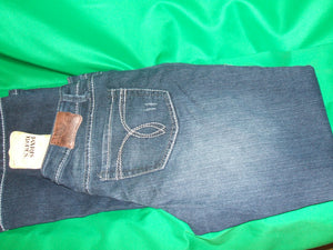 Women Vintage Paris Blues Flare Denim Pants Jeans