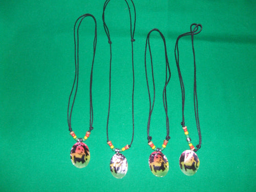 Rasta Bob Marley pendant necklace chokers with beads