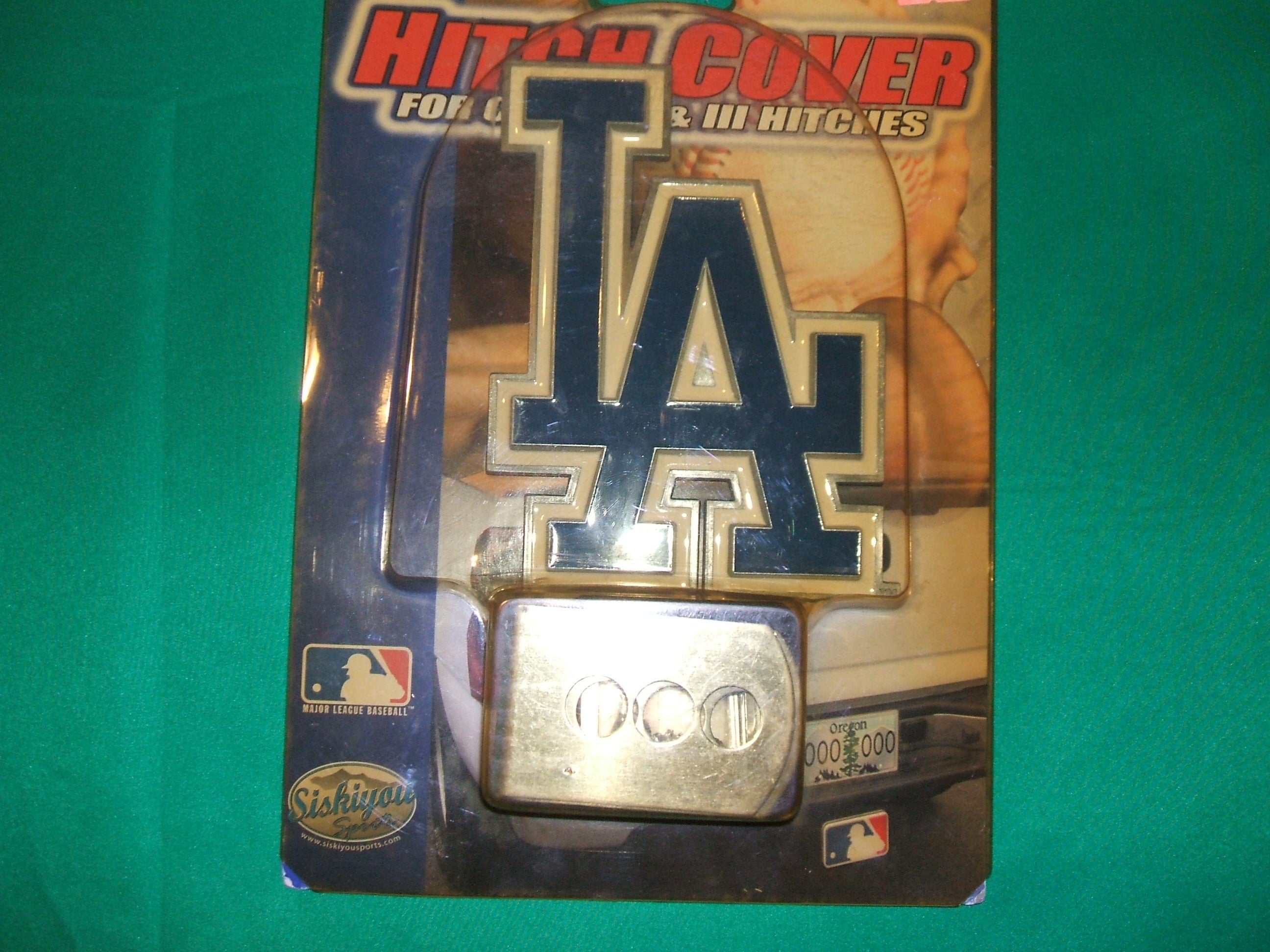 Los Angeles Dodgers Color Hitch Cover - Chrome