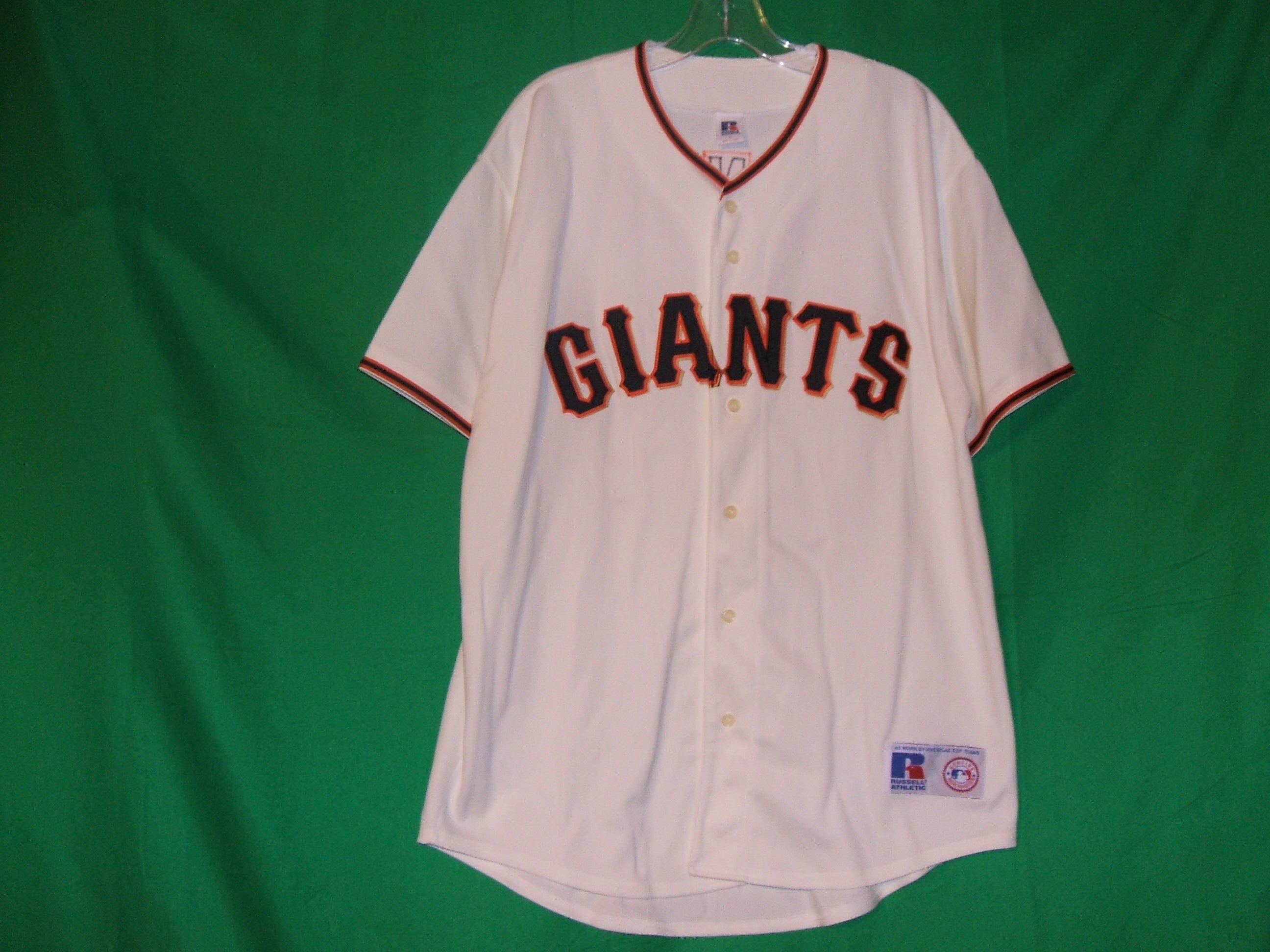 Russell Athletic, Shirts, Vintage 9s Authentic San Francisco Giants Barry Bonds  Jersey Russell Xxl