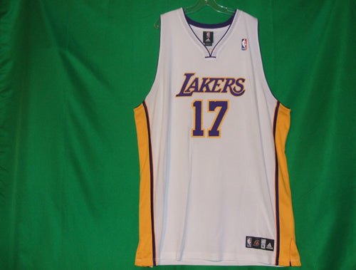 Adidas Andrew Bynum Los Angeles Lakers #17 NBA White