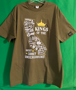 KINGS of THE WESTCOAST UNDERGROUND Hip-Hop Music T-Shirts
