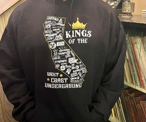 KINGS of THE WESTCOAST UNDERGROUND Hip-Hop Music-Pullover Hoodies